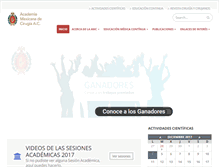 Tablet Screenshot of amc.org.mx