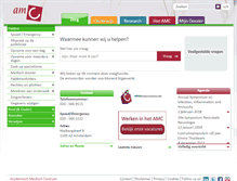 Tablet Screenshot of amc.nl